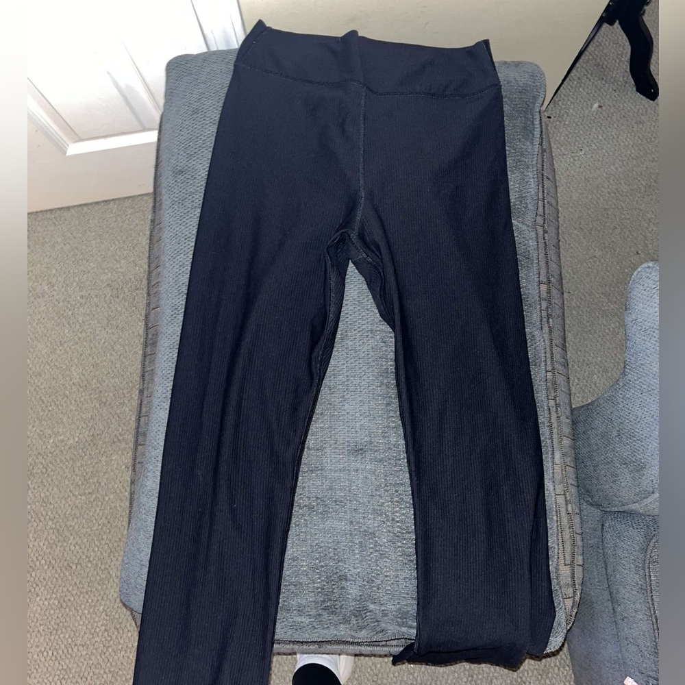 Flair legged ribbed leggings